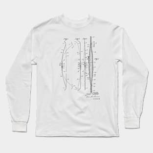 Vintage Patent Hand Drawing Long Sleeve T-Shirt